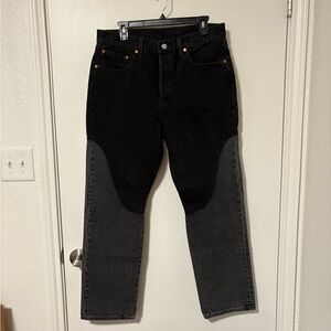 Levi's High Rise Jeans in Black and Gray
